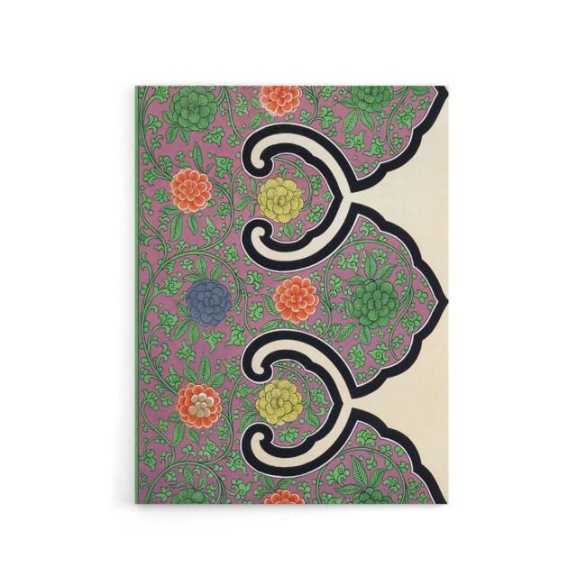 "Artery8 Owen Jones Ornamental Flower Motif Pattern Canvas Wall Art Print in Purple - Size: W12"" x H16""" - image 1