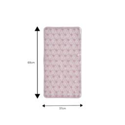 Showerdrape Sakura Pink Shower curtain & Laguna Pink Anti Slip Bath Mat - Size: 180 cm width x 180 cm drop - thumbnail 5
