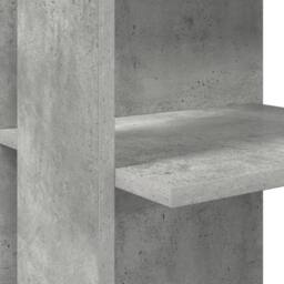 Berkfield Home Corner Desk with Storage Concrete Grey 140x113, 5x75cm - Size: 5x75 cm - thumbnail 7