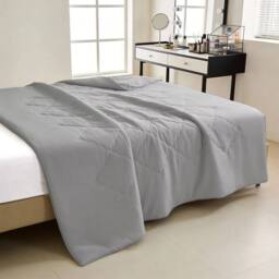 PAWNORA Summer Cooling Quilt Throw Grey 230x275cm - Size: 230x275 cm - thumbnail 3