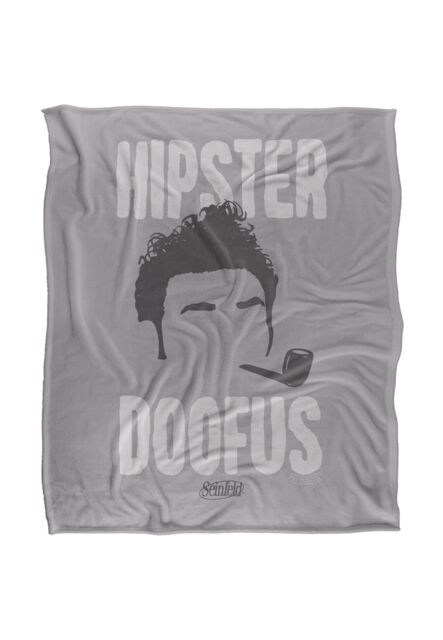 Warner Brothers Seinfeld, 152x127 cm The Cosmo Silky Touch Super Soft Throw Blanket in White - image 1