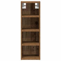 Berkfield Home Hanging Cabinet Old Wood 20x29.5x60 cm Engineered Wood in Brown - thumbnail 4