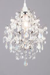 BHS Lighting Lisa Easy Fit Light Fitting in Metallic Silver