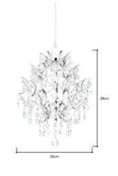 BHS Lighting Lisa Easy Fit Light Fitting in Metallic Silver - thumbnail 5