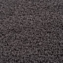 THE RUGS Dark Grey Plain Soft High Pile Shaggy Rugs & Runners Living Room - Size: 120 cm diameter - thumbnail 3