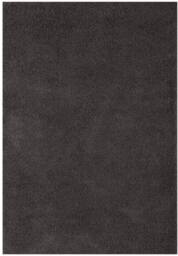 THE RUGS Dark Grey Plain Soft High Pile Shaggy Rugs & Runners Living Room - Size: 120 cm diameter - thumbnail 2