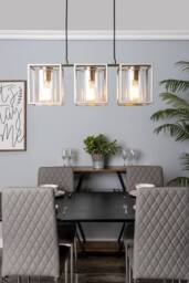 BHS Lighting Hardy Ceiling Pendant Light in Silver - thumbnail 4