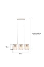 BHS Lighting Hardy Ceiling Pendant Light in Silver - thumbnail 5