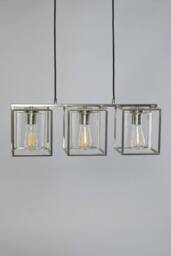 BHS Lighting Hardy Ceiling Pendant Light in Silver - thumbnail 2