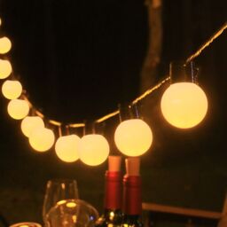 Leaper 5M 20L Transparent Bulb Warm Light Solar USB LED Camping Light String in Yellow - thumbnail 2