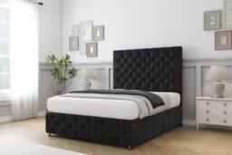 "Sloomy Watson Naples Divan Base 2 Drawers - 54"" Headboard & 12"" Footboard in Pink - Size: Small Double" - thumbnail 3