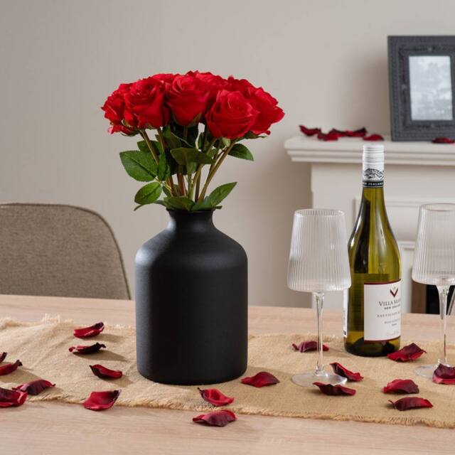 Scottish Everlastings Ltd 40cm Rose Bouquet in Red - image 1