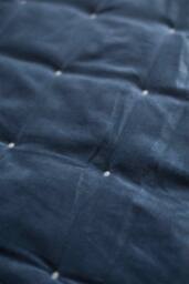 CHRISTY Luxury Quilted Velvet 'Jaipur' Throw in Dark Navy - Size: 140 cm x 200 cm - thumbnail 3