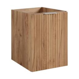 Heze Furniture Flow 1 Door Fluted Bathroom Vanity Cabinet with Worktop 40cm in Light Brown - thumbnail 2