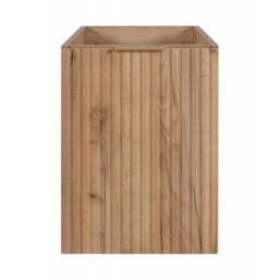Heze Furniture Flow 1 Door Fluted Bathroom Vanity Cabinet with Worktop 40cm in Light Brown - thumbnail 3