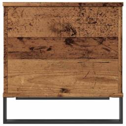 Berkfield Home Coffee Table Old Wood 60x44.5x45 cm Engineered Wood in Brown - thumbnail 6