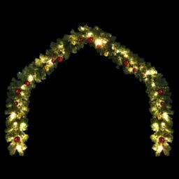 Berkfield Home Christmas Garland Decorated with Baubles & LED Lights 20 m - thumbnail 3