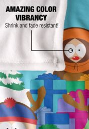 South Park Cartman Santa & Reindeer Boys Silky Touch Super Soft Throw Blanket 152 X 127 cm in White - thumbnail 4