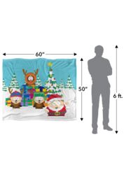 South Park Cartman Santa & Reindeer Boys Silky Touch Super Soft Throw Blanket 152 X 127 cm in White - thumbnail 5