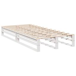 Berkfield Home Bookcase Bed without Mattress White 90x190cm Solid Wood Pine - Size: 90x190 cm - thumbnail 8