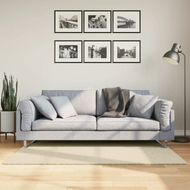 Berkfield Home Rug HUARTE Short Pile Soft & Washable Cream 80x150 cm - Size: Medium - image 1