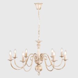 ValueLights Gothica 8 Way White Ceiling Light Chandelier - thumbnail 3