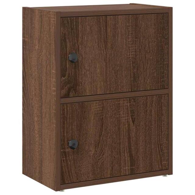 Berkfield Home Bookcase Brown Oak 40x24x52 cm Engineered Wood - Size: 40 x 24 x 52 cm - image 1