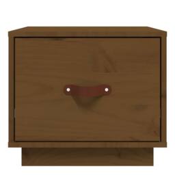 Berkfield Home Beautiful Bedside Cabinet Honey Brown 40x34x35 cm Solid Wood Pine - Size: 40 x 34 x 35 cm - thumbnail 5