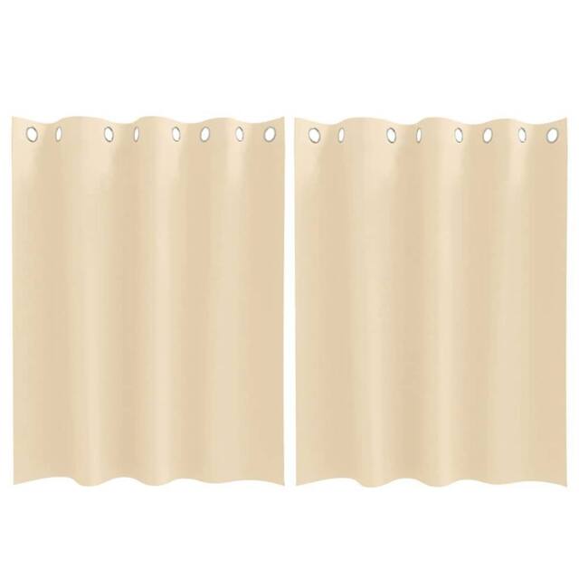Berkfield Home Curtains with Curtains 2 pcs Cream 140 x 140 cm Polyester - image 1