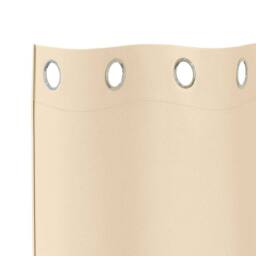 Berkfield Home Curtains with Curtains 2 pcs Cream 140 x 140 cm Polyester - thumbnail 5