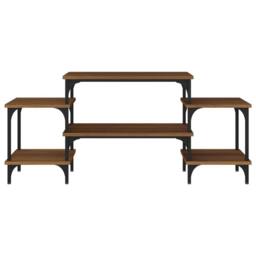 Berkfield Home TV Cabinet Brown Oak 117x35x52 cm Engineered Wood - Size: 117 x 35 x 52 cm - thumbnail 5