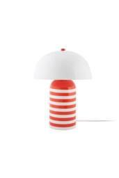 PRESENT TIME Leitmotiv Iron Table Lamp Rayado Retro - Bright Orange/White in Orange - thumbnail 3