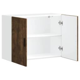 Berkfield Home Kitchen Wall Cabinet Porto Smoked Oak Engineered Wood in Brown - thumbnail 5