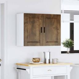 Berkfield Home Kitchen Wall Cabinet Porto Smoked Oak Engineered Wood in Brown - thumbnail 4