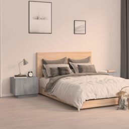 Berkfield Home Bedside Cabinet Grey Sonoma 100x35x40 cm Engineered Wood - Size: 100 x 35 x 40 cm - thumbnail 1