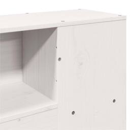 Berkfield Home Bookcase Bed without Mattress White 160x200cm Solid Wood Pine - Size: 160x200 cm - thumbnail 9