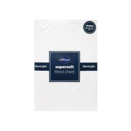 Voltico Silentnight Supersoft Fitted Sheet Double - White or Charcoal - thumbnail 4