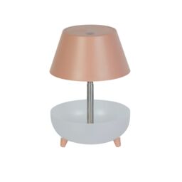 Lighting Collection Women's Rechargeable Pink Storage Table Lamp in Baby Pink - thumbnail 2