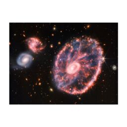 Artery8 Wall Art Print Pack of 3 NASA James Webb Phantom Cartwheel Galaxy Carina Nebula Cosmic Cliffs Pack of 3 Large Poster Set - thumbnail 3