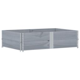 Berkfield Home Garden Planter Grey 150x100 cm Solid Wood Pine - thumbnail 2