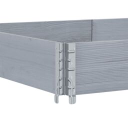 Berkfield Home Garden Planter Grey 150x100 cm Solid Wood Pine - thumbnail 5