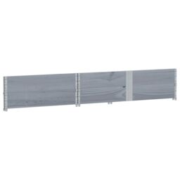 Berkfield Home Garden Planter Grey 150x100 cm Solid Wood Pine - thumbnail 4