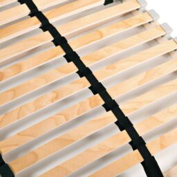 Berkfield Home Slatted Bed Bases 2 pcs with 28 Slats 7 Zones 90x200 cm in Brown - thumbnail 4
