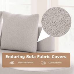 Costway Modern Sofa Couch Upholstered Curved Sofa w/2 Pillows Floor Couch in Light Grey - thumbnail 7