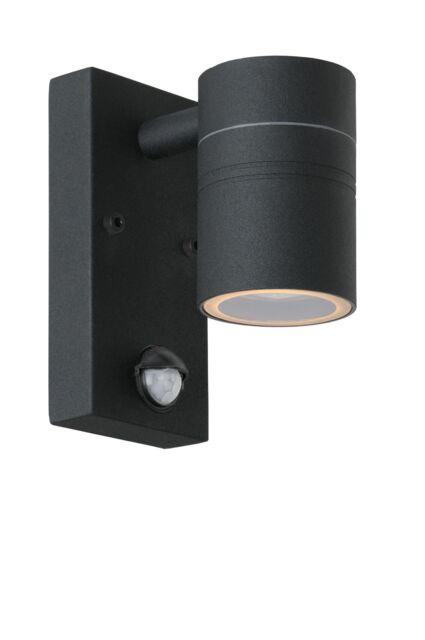 Lucide 'ARNE' Non Dimmable Tiltable Stylish Outdoor LED Wall Spotlight GU10 in Black - image 1