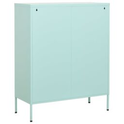 Berkfield Home Storage Cabinet Mint 80x35x101.5 cm Steel in Blue - thumbnail 4