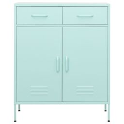 Berkfield Home Storage Cabinet Mint 80x35x101.5 cm Steel in Blue - thumbnail 2