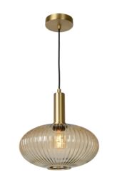 Lucide 'MALOTO' Dimmable Adjustable Indoor Stylish Retro Pendant Light 1xE27 in Orange