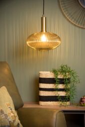Lucide 'MALOTO' Dimmable Adjustable Indoor Stylish Retro Pendant Light 1xE27 in Orange - thumbnail 3