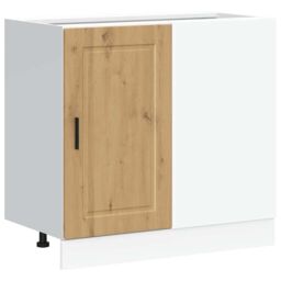 Berkfield Home Kitchen Base Cabinet Porto Artisan Oak Engineered Wood in Brown - thumbnail 2